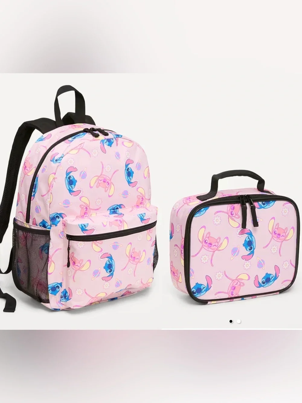 NWT Pink Stitch backpack & lunch bag